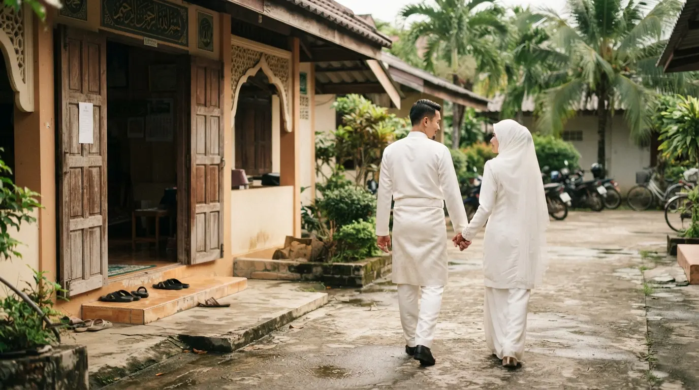 A couple who just got validly married in Thailand
